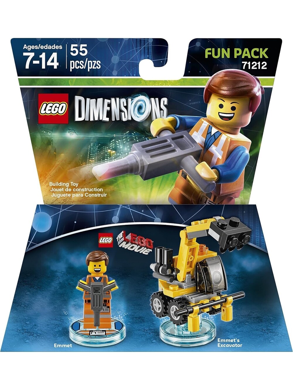 LEGO Dimensions 71212 Emmet Fun Pack - The LEGO Movie - NEW Sealed Retired